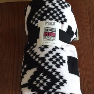 VS Pink cozy blanket 50” x 60” NWT
